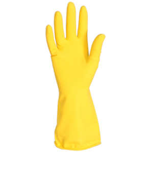 Huishoudhandschoen_Latex_Geel_Dimensio