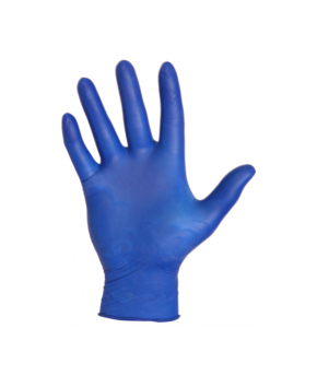 Onderzoekshandschoen_Latex_DonkerBlauw_Dimensio