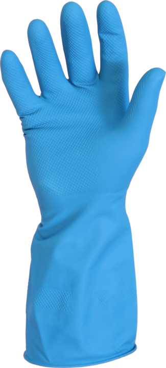 PDB_Huishoudhandschoen_Latex_Blauw_Dimensiokopie